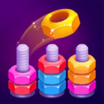 カラーゲームとソートパズル – ナッツアンドボルトのアイコン